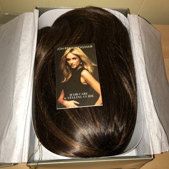 Jon Renau Carrie Smartlace Lace Front Human Hair-FS4/33/30A (Midnight Cocoa) - Picture 7 of 14